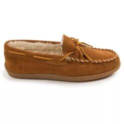 'Minnetonka' Men's Pile Lined Hardsole Moc Slipper - Tan (Ext. Sizes) -Outland Style Shop GUEST 6f397380 d4aa 4a57 94ae 6159514028c4 1024x1024@2x
