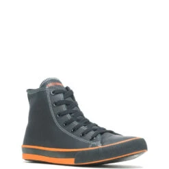 'Harley Davidson' Men's 4.25" Nathan Hi-Top Sneaker - Black -Outland Style Shop HDM D93816 101221 F15 045 1024x1024@2x
