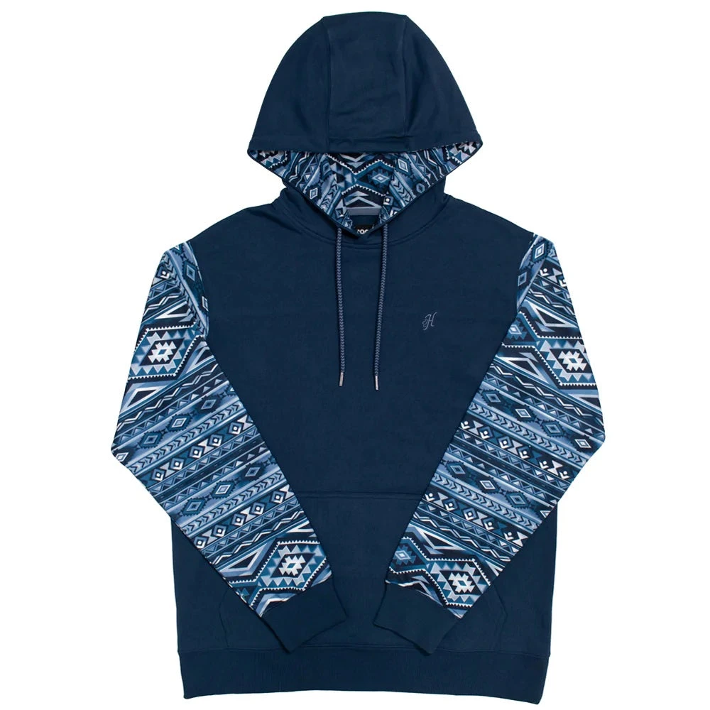'Hooey' Men's "Summit" Hoody - Navy / Aztec 1 'Hooey' Men's "Summit" Hoody - Navy / Aztec