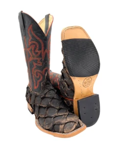 'Anderson Bean' Men's 13" HorsePower Top Hand Big Bass Square Toe - Pirarucu / Royal Blue Mad Dog -Outland Style Shop HP80066 1024x1024@2x