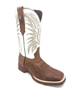 'Tanner Mark' Men's 13" Western Square Toe - Brown / Bone -Outland Style Shop IMG 3244 1024x1024@2x