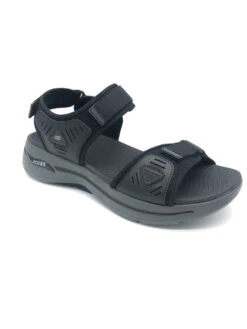 'Skechers' Men's GOwalk Arch Fit Sandal - Black / Charcoal -Outland Style Shop IMG 3456 1024x1024@2x