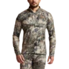 'Sitka' Men's Core Midweight Zip T-Shirt - Big Game : Optifade Open Country