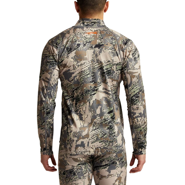 'Sitka' Men's Core Midweight Zip T-Shirt - Big Game : Optifade Open Country 2 'Sitka' Men's Core Midweight Zip T-Shirt - Big Game : Optifade Open Country - Image 2