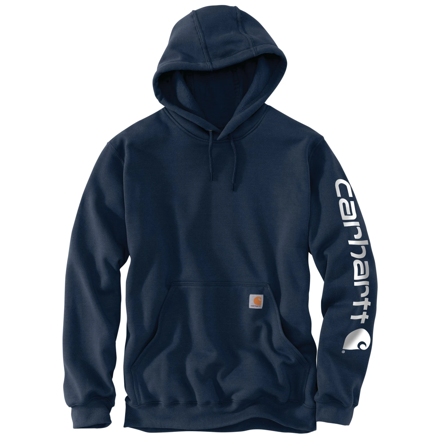 'Carhartt' Men's Midweight Logo Hoodie - New Navy 1 'Carhartt' Men's Midweight Logo Hoodie - New Navy