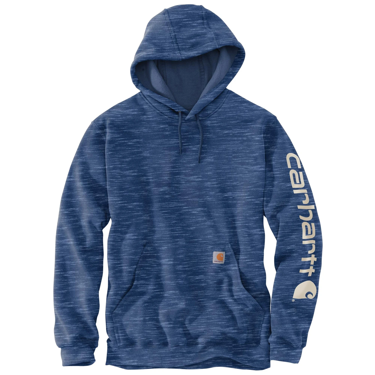 'Carhartt' Men's Midweight Logo Hoodie - Lakeshore Heather 1 'Carhartt' Men's Midweight Logo Hoodie - Lakeshore Heather