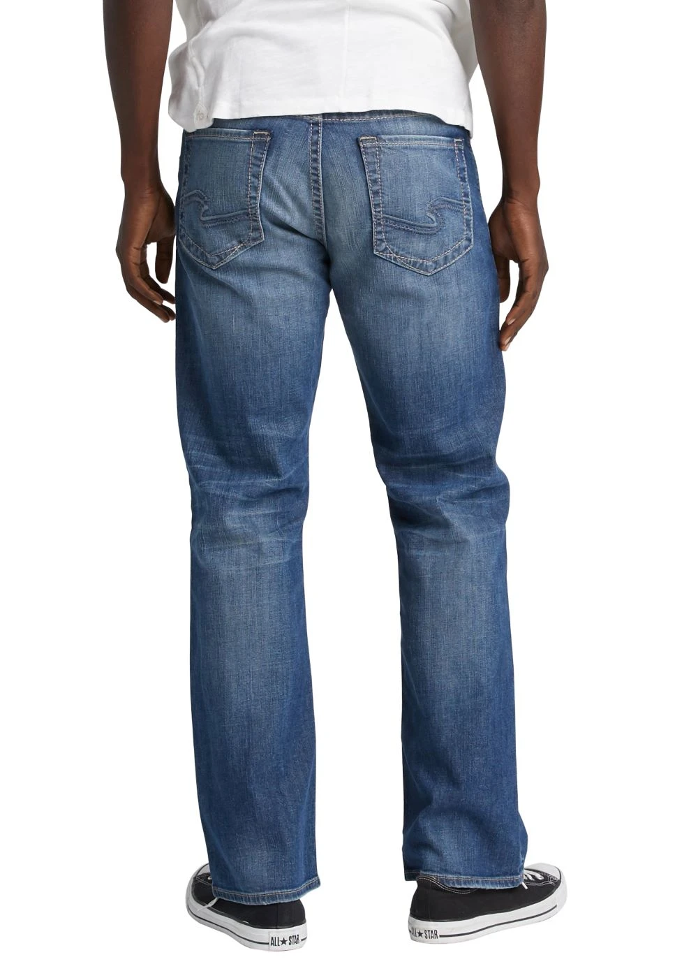 'Silver Jeans' Men's Craig Bootcut - Medium Dark Indigo 2 'Silver Jeans' Men's Craig Bootcut - Medium Dark Indigo - Image 2