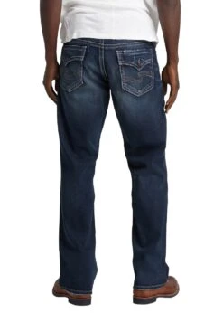 'Silver Jeans' Men's Zac Relaxed Fit Straight Leg - Medium Indigo -Outland Style Shop M42404RAS452 IND 02 1024x1024@2x