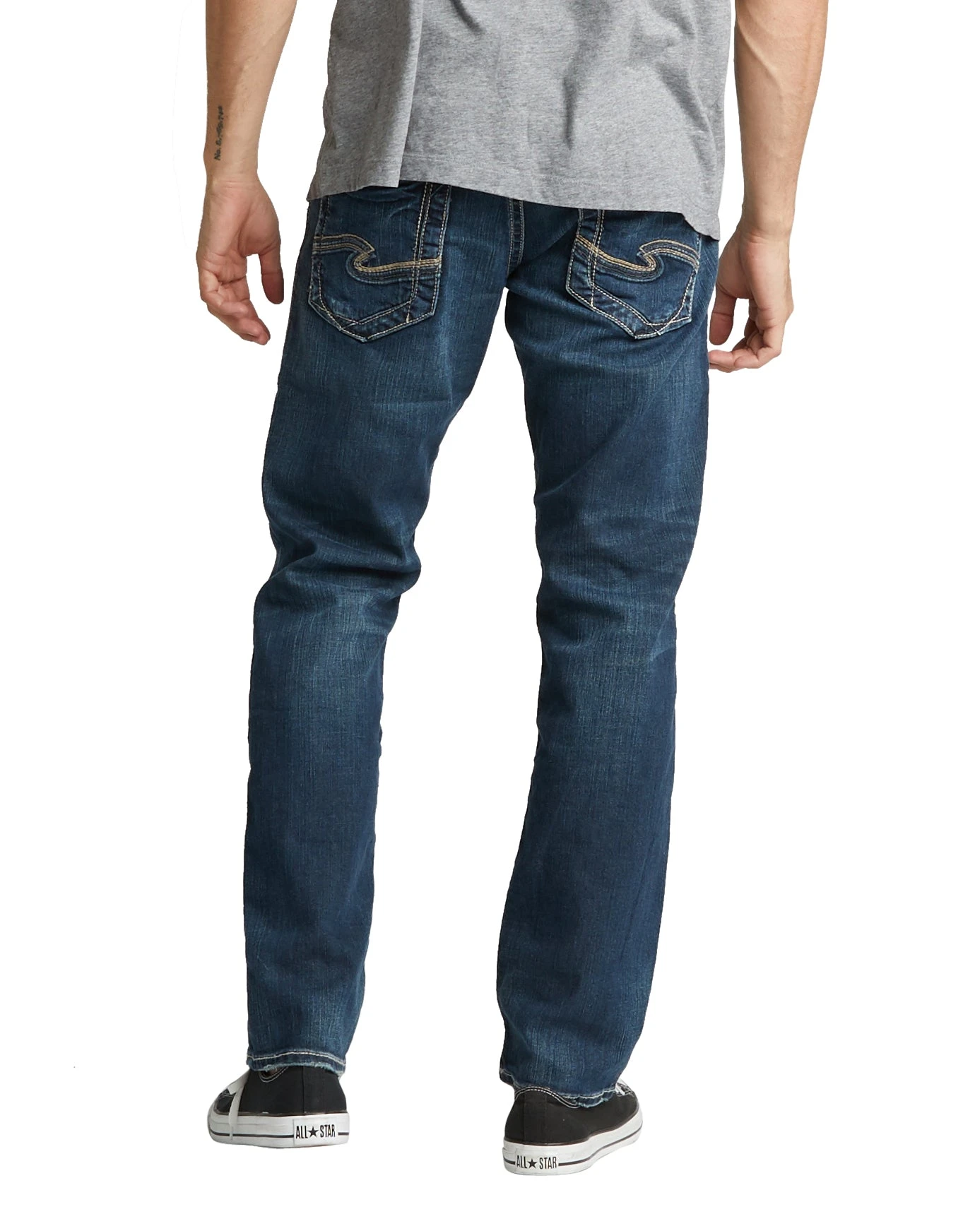 'Silver Jeans' Men's Eddie - Dark Wash Indigo Denim 3 'Silver Jeans' Men's Eddie - Dark Wash Indigo Denim - Image 3