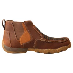 'Twisted X' Men's 4" Chelsea Basket Weave Driving Moc - Oiled Saddle -Outland Style Shop MDMG005 RT 4800x4800 95517.1618263309 1024x1024@2x