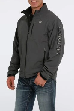 'Cinch' Men's Lined Bonded Jacket - Grey -Outland Style Shop MWJ1567002 3 1024x1024@2x