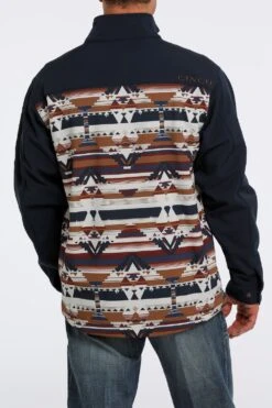 'Cinch' Men's Bonded Jacket - Navy Aztec -Outland Style Shop MWJ1583001 3 1024x1024@2x