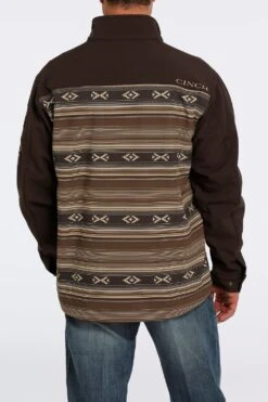 'Cinch' Men's Bonded Jacket - Brown Aztec -Outland Style Shop MWJ1583002 3 1024x1024@2x