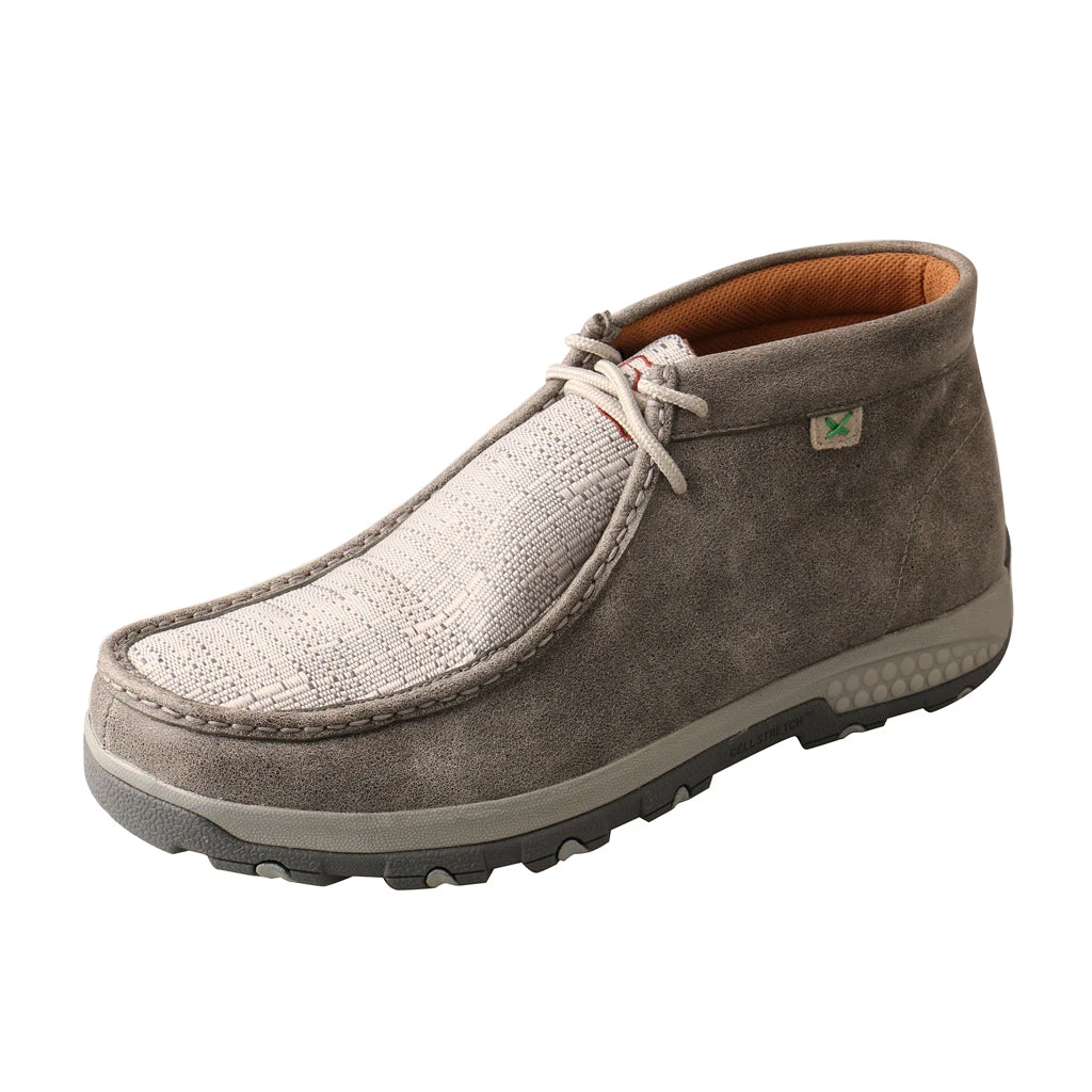 'Twisted X' Men's Cellstretch Chukka Driving Moc - Grey 1 'Twisted X' Men's Cellstretch Chukka Driving Moc - Grey