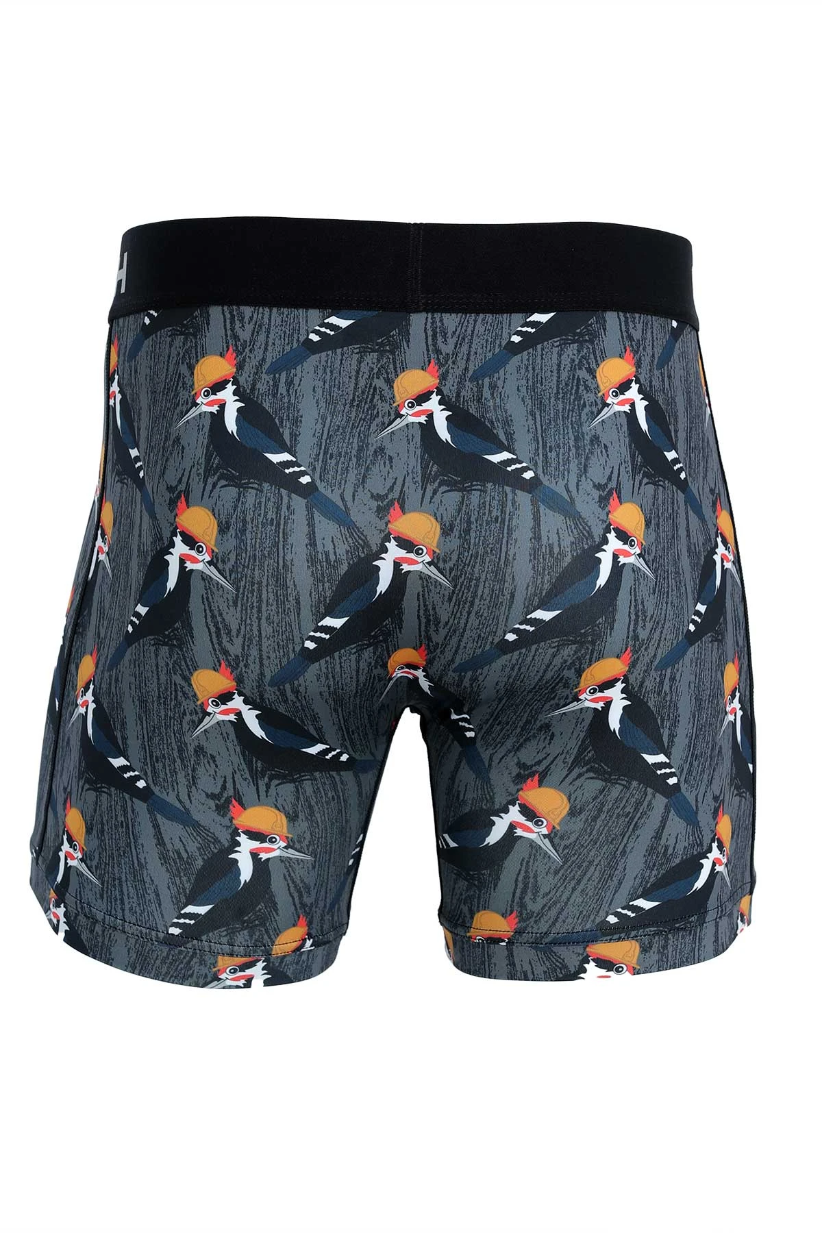 'Cinch' Men's 6" Woodpecker Boxer Brief - Grey 2 'Cinch' Men's 6" Woodpecker Boxer Brief - Grey - Image 2