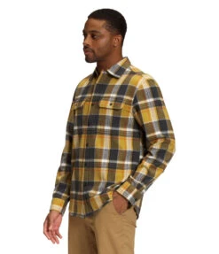 'The North Face' Men's Arroyo Flannel - Mineral Gold -Outland Style Shop NF0A4QPJ 9B2 model34 1024x1024@2x