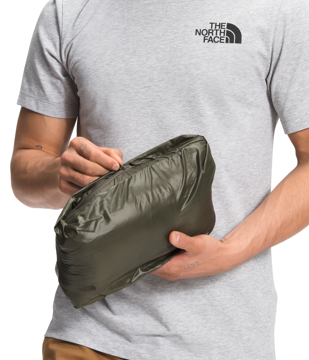 'The North Face' Men's Thermoball Eco Jacket - New Taupe Green 4 'The North Face' Men's Thermoball Eco Jacket - New Taupe Green - Image 4