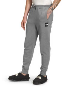 'The North Face' Men's Box NSE Joggers - TNF Medium Grey Heather / TNF Black -Outland Style Shop NF0A7UOA GVD model34 1024x1024@2x