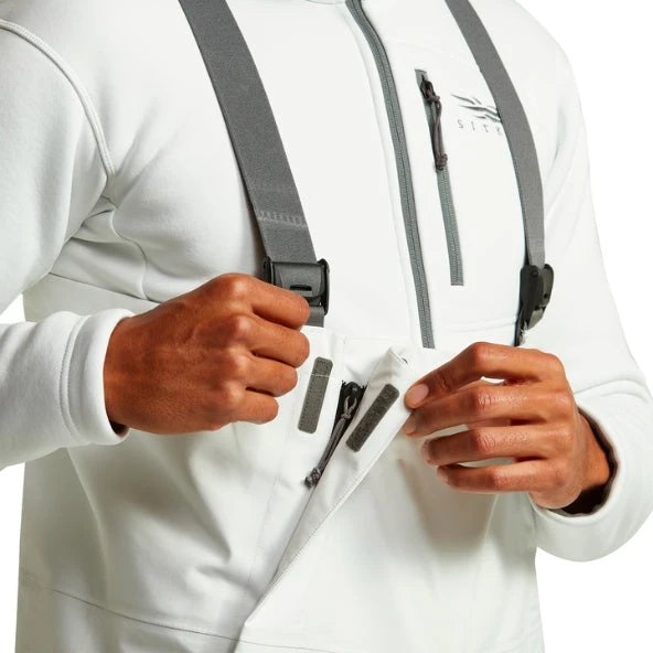 'Sitka' Men's Nodak Bibs - White 5 'Sitka' Men's Nodak Bibs - White - Image 5