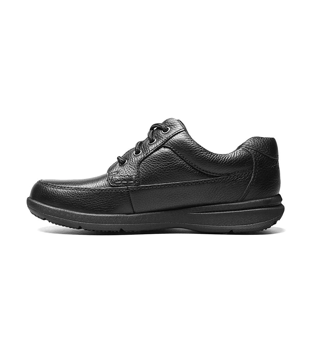 'Nunn Bush' Men's Cam Moc Toe Oxford - Black Tumbled 6 'Nunn Bush' Men's Cam Moc Toe Oxford - Black Tumbled - Image 6