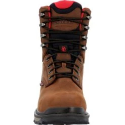 'Rocky' Men's 8" Rams Horn EH WP Comp Toe - Dark Brown -Outland Style Shop RKK0394 front 1024x1024@2x
