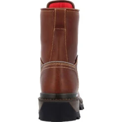 'Rocky' Men's 9" Rams Horn EH WP Logger Soft Toe - Brown -Outland Style Shop RKK0395 back 1024x1024@2x