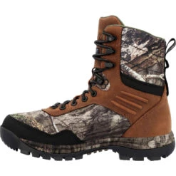 'Rocky' Men's 8" Lynx 800G WP Hunting - Brown / Camo -Outland Style Shop RKS0594 instep profile 1024x1024@2x