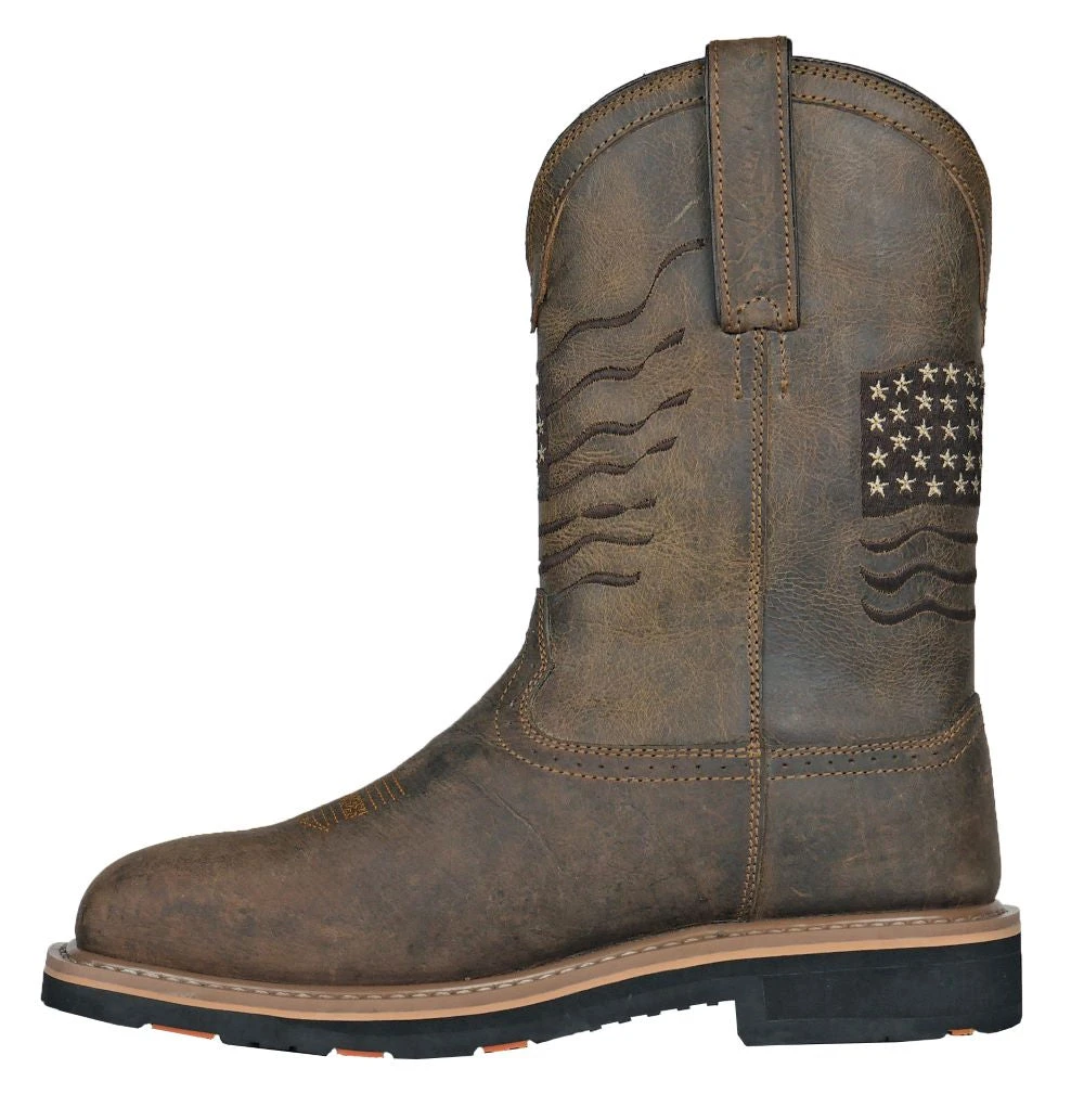 'Hoss Boots' Men's 11" Rancher EH WP Comp Toe - Rushmore Brown 7 'Hoss Boots' Men's 11" Rancher EH WP Comp Toe - Rushmore Brown - Image 7