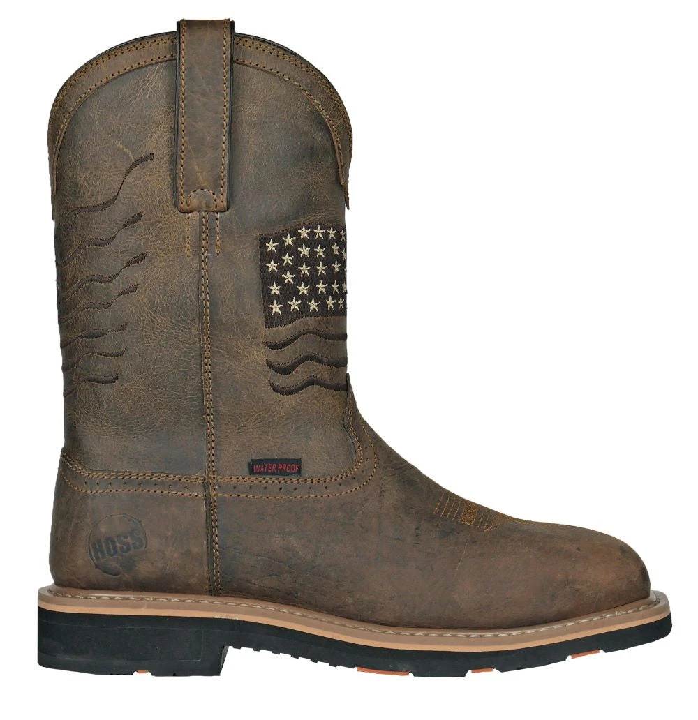 'Hoss Boots' Men's 11" Rancher EH WP Comp Toe - Rushmore Brown 1 'Hoss Boots' Men's 11" Rancher EH WP Comp Toe - Rushmore Brown