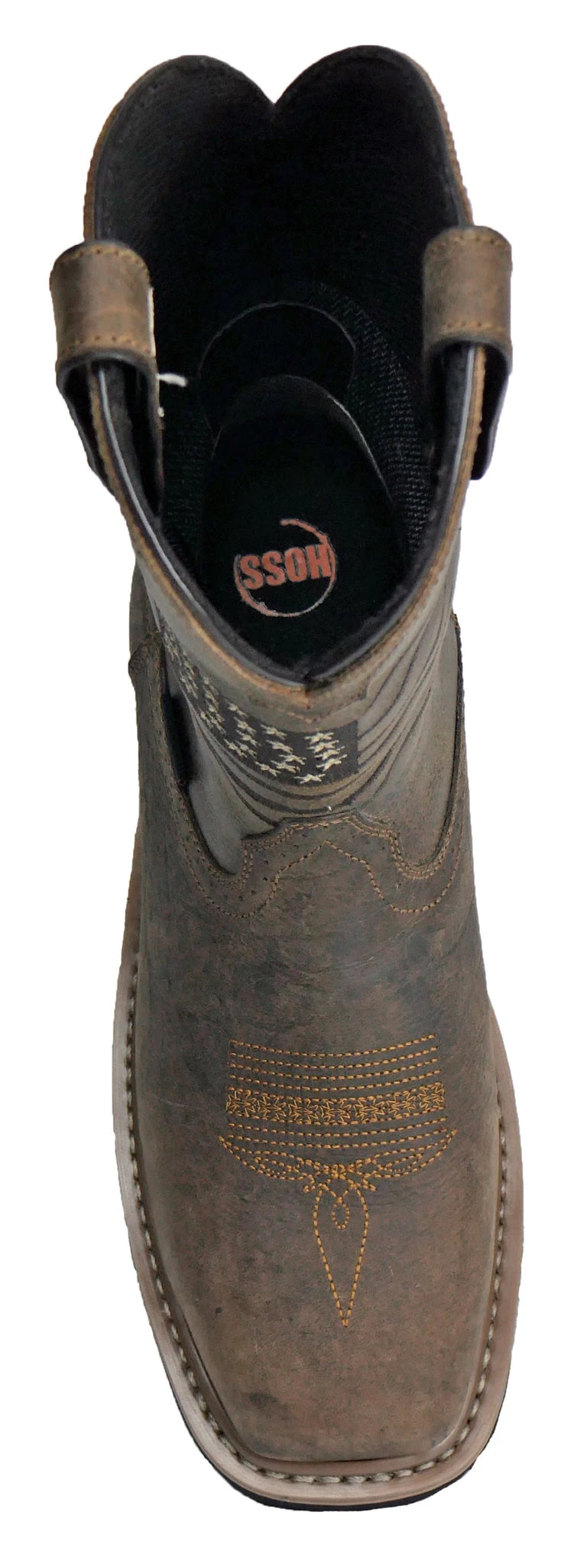 'Hoss Boots' Men's 11" Rancher EH WP Comp Toe - Rushmore Brown 2 'Hoss Boots' Men's 11" Rancher EH WP Comp Toe - Rushmore Brown - Image 2