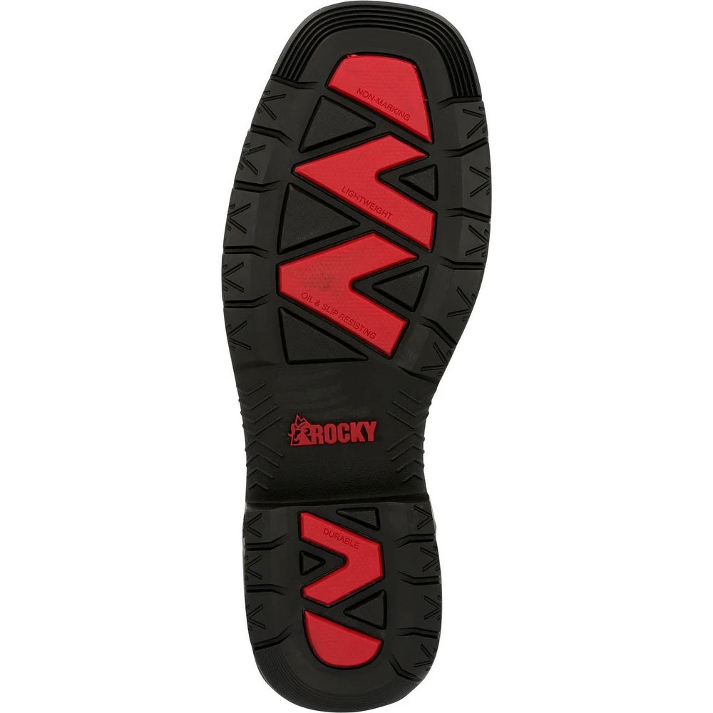 'Rocky' Men's 11" Rugged Trail EH WP Western Square Toe - Brown 3 'Rocky' Men's 11" Rugged Trail EH WP Western Square Toe - Brown - Image 3