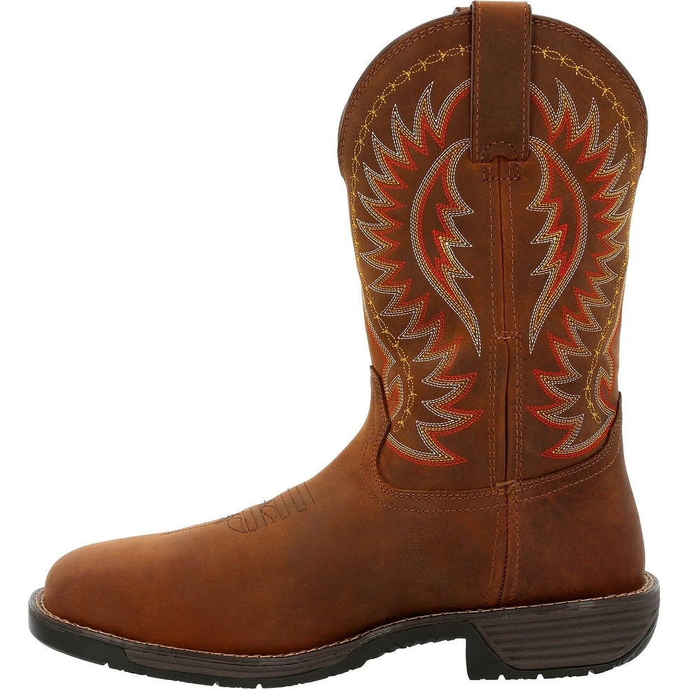 'Rocky' Men's 11" Rugged Trail EH WP Western Square Toe - Brown 7 'Rocky' Men's 11" Rugged Trail EH WP Western Square Toe - Brown - Image 7