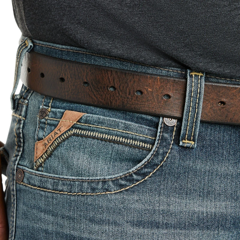 'Ariat' Men's M4 Low Rise Stretch Stockton Stackable Straight - Kentucky 4 'Ariat' Men's M4 Low Rise Stretch Stockton Stackable Straight - Kentucky - Image 4