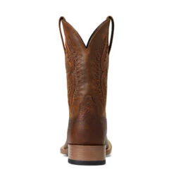 'Ariat' Men's 11" Rowder VentTek 360° Western Square Toe - Earth / Mack Brown -Outland Style Shop S22 MNS WEST 10040237 heel 1024x1024@2x