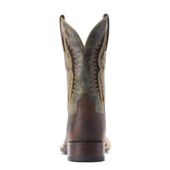 'Ariat' Men's 11" Rowder VentTEK 360° Western Square Toe - Rust / Forest Green -Outland Style Shop S23 MNS WEST 10044478 heel 1024x1024@2x