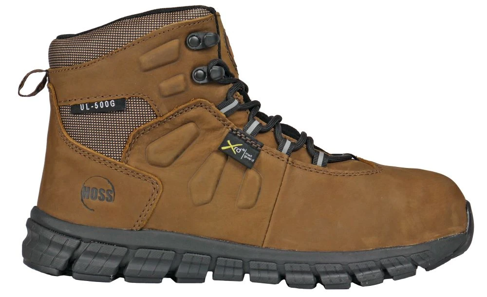 'Hoss Boots' Men's 6" Tikaboo Ultra Lite MetGuard ESD Comp Toe - Brown 1 'Hoss Boots' Men's 6" Tikaboo Ultra Lite MetGuard ESD Comp Toe - Brown