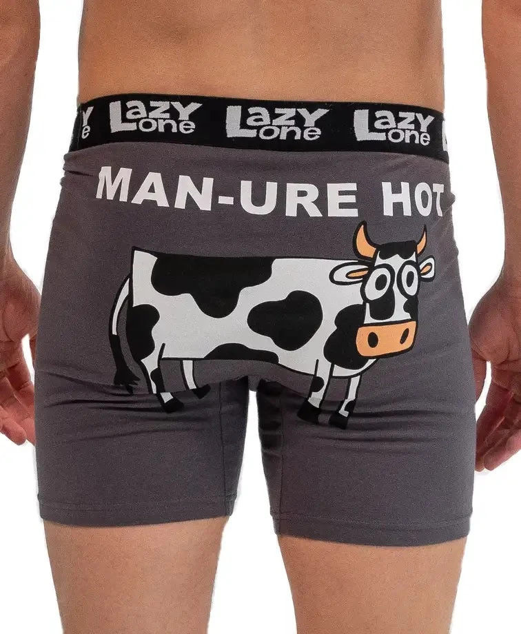 'Lazy One' Men's Man-ure Hot Brief - Grey 1 'Lazy One' Men's Man-ure Hot Brief - Grey