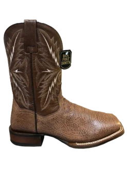 'Dan Post' Men's 11" Western Square Toe - Brown / Cognac