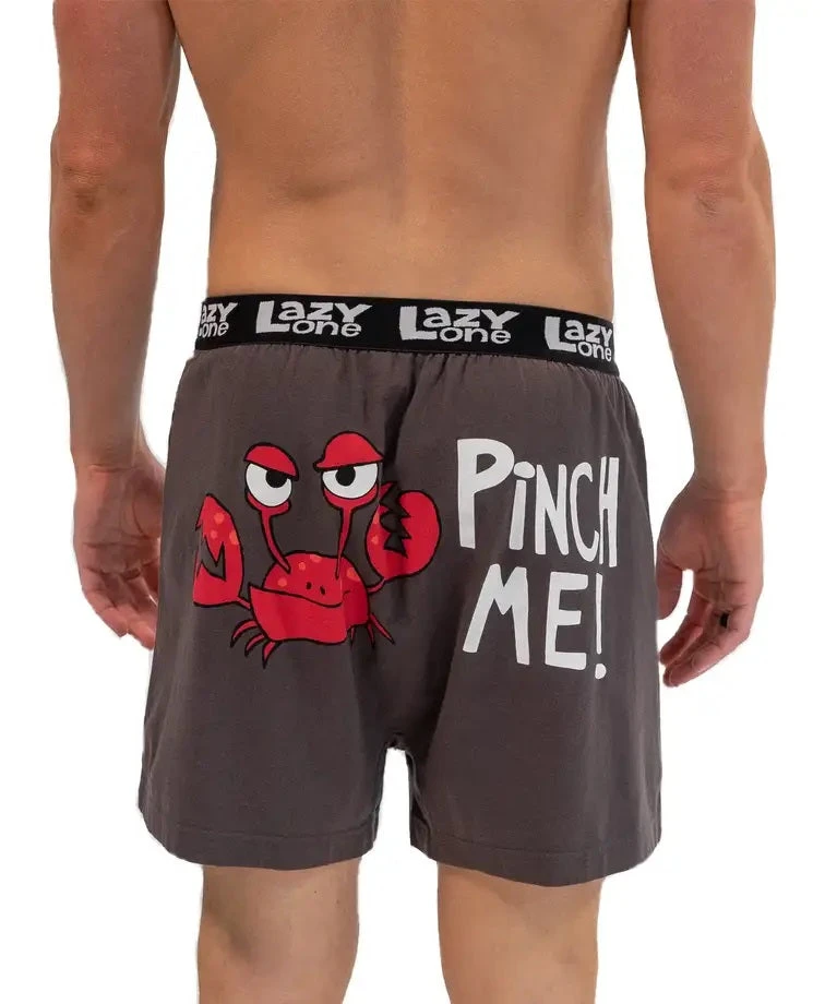 'Lazy One' Men's Pinch Me Boxer - Grey 1 'Lazy One' Men's Pinch Me Boxer - Grey