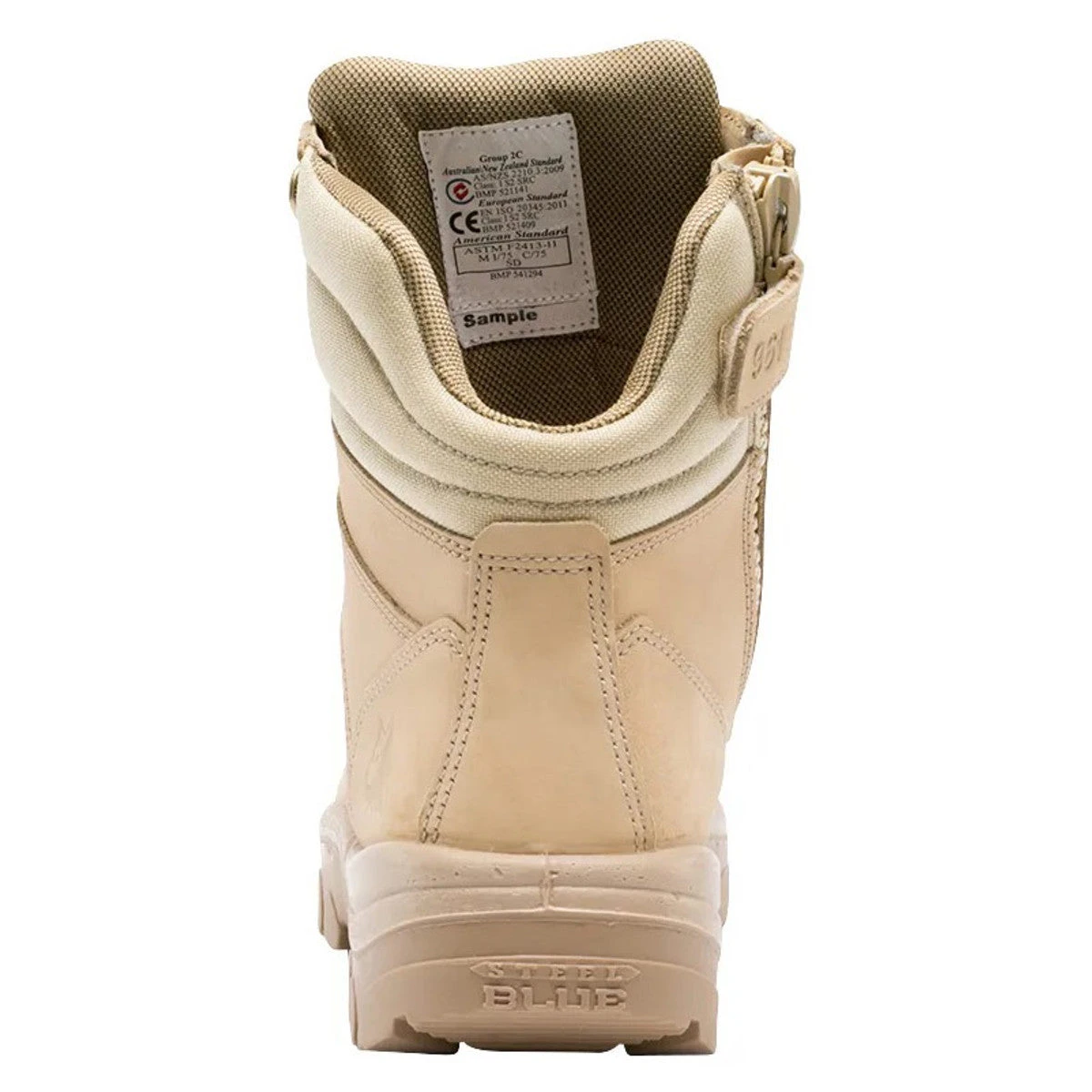 'Steel Blue' Men's 6" Southern Cross Zip Scuff EH Steel Toe - Sand (Wide) 3 'Steel Blue' Men's 6" Southern Cross Zip Scuff EH Steel Toe - Sand (Wide) - Image 3