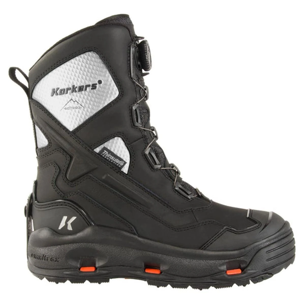 'Korkers' Men's Polar Vortex 1200GR Snow/Ice Trec Soles - Black 5 'Korkers' Men's Polar Vortex 1200GR Snow/Ice Trec Soles - Black - Image 5
