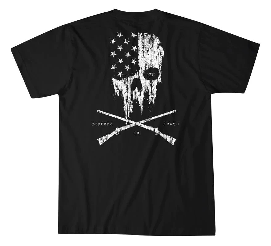 'Howitzer' Men's Liberty Forged Short Sleeve Tee - Black 2 'Howitzer' Men's Liberty Forged Short Sleeve Tee - Black - Image 2