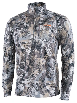 'Sitka' Men's Core Midweight Zip T-Shirt - Whitetail : Elevated II 1 'Sitka' Men's Core Midweight Zip T-Shirt - Whitetail : Elevated II