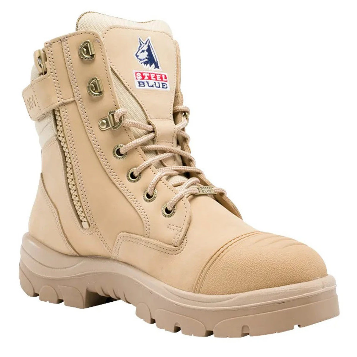 'Steel Blue' Men's 6" Southern Cross Zip Scuff EH Steel Toe - Sand (Wide) 5 'Steel Blue' Men's 6" Southern Cross Zip Scuff EH Steel Toe - Sand (Wide) - Image 5