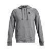 'Under Armour' Men's Rival Fleece 1/2 Zip Hoodie - Pitch Grey