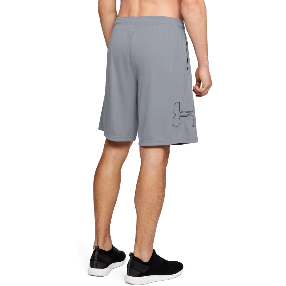 'Under Armour' Men's Tech Graphic Shorts - Steel 2 'Under Armour' Men's Tech Graphic Shorts - Steel - Image 2