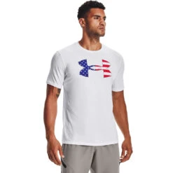 'Under Armour' Men's New Freedom BFL T-Shirt - White / Royal -Outland Style Shop s7.V5 1370824 100 FC 1024x1024@2x