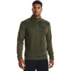 'Under Armour' Men's Fleece Twist 1/4 Zip - Marine OD Green / Black