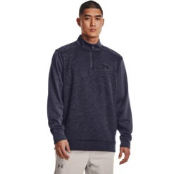 'Under Armour' Men's Fleece Twist 1/4 Zip - Tempered Steel